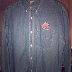 Planet Hollywood New York Mens Denim Shirt